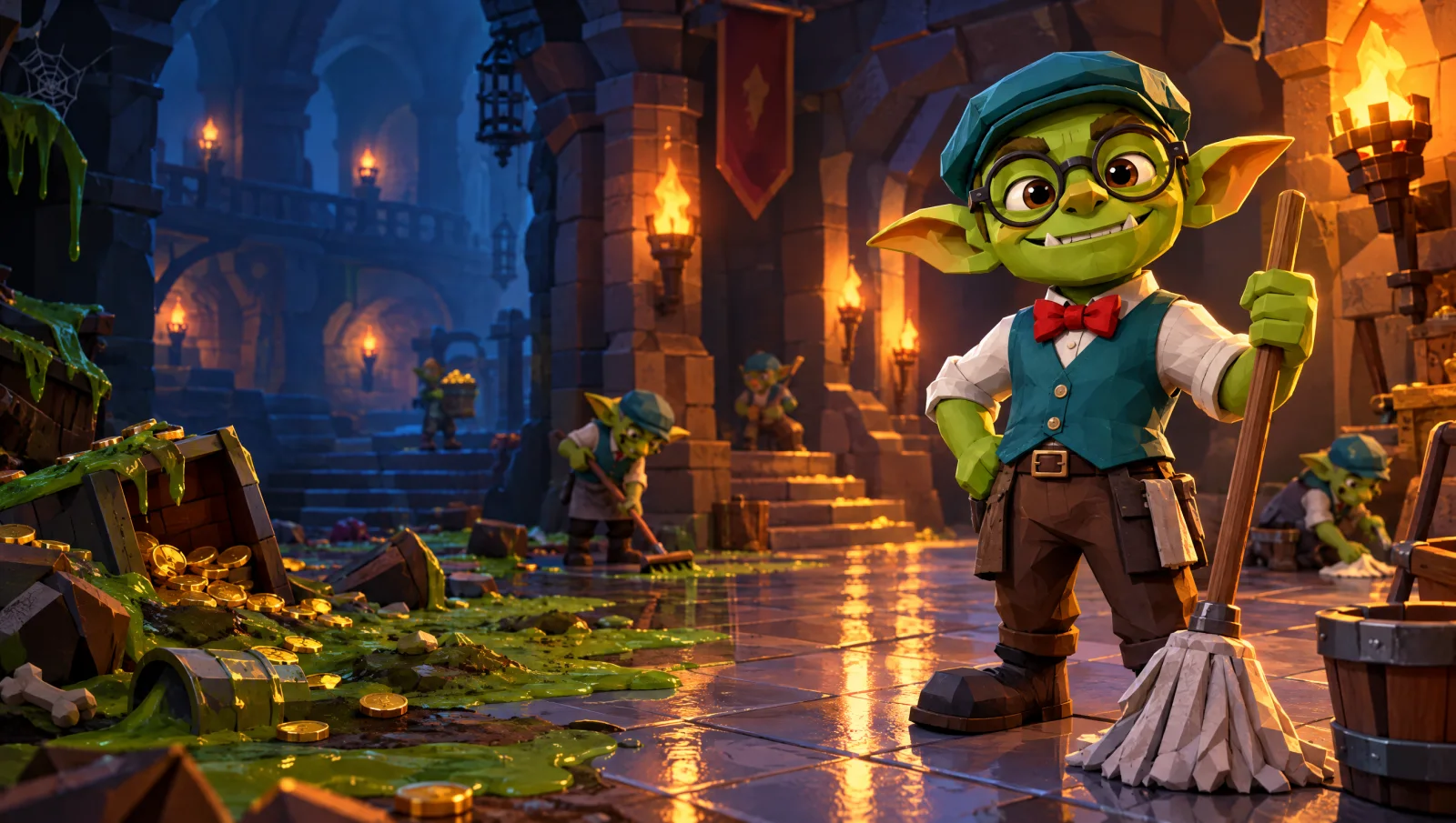 Dungeon Janitor: Kahraman sen değilsin, arkasını toplayan goblin sensin