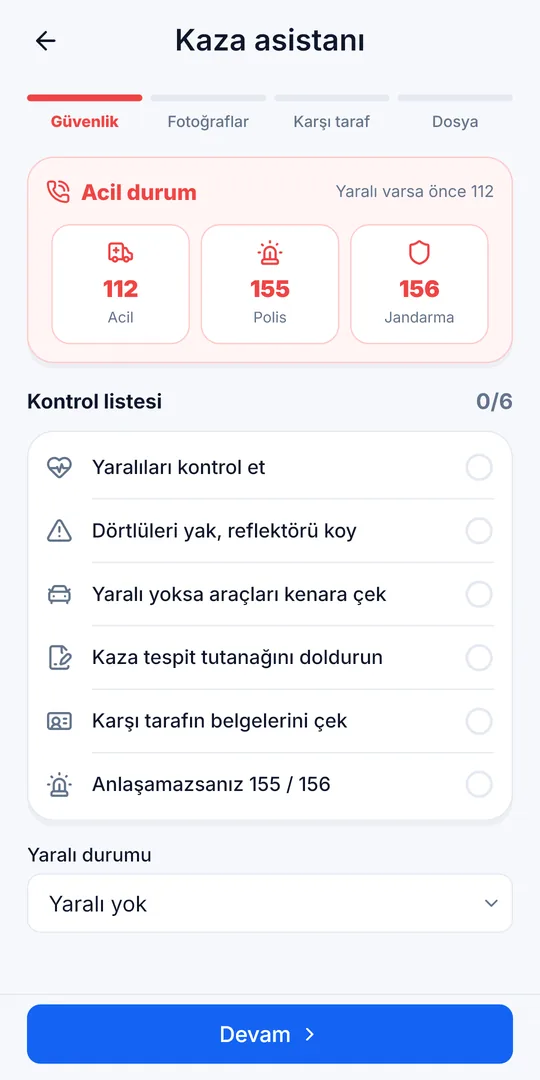 Garvixo · Kaza asistanı